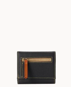 Pebble Grain Small Flap Credit Card Wallet