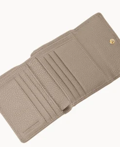 Pebble Grain Small Flap Credit Card Wallet