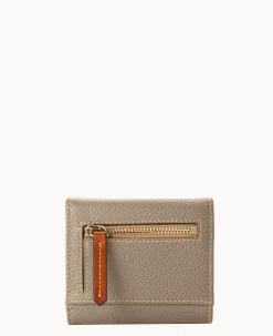 Pebble Grain Small Flap Credit Card Wallet