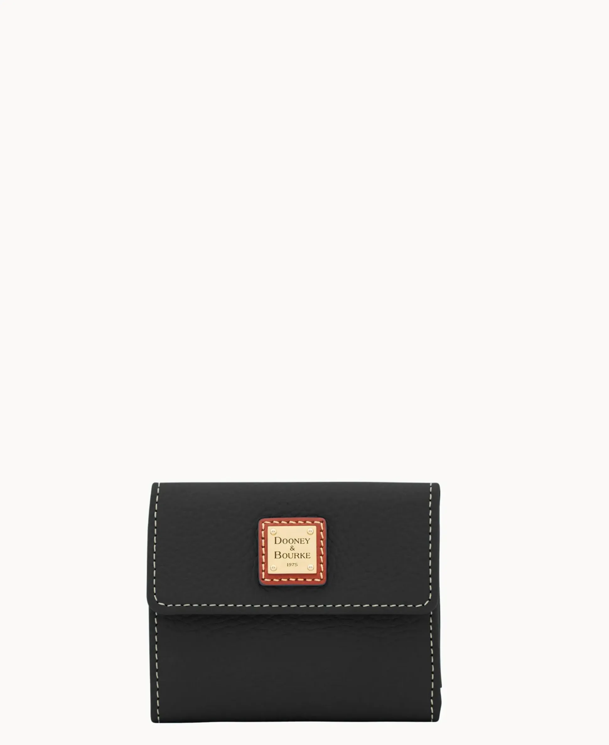 Pebble Grain Small Flap Credit Card Wallet