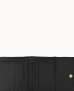 Pebble Grain Small Flap Credit Card Wallet