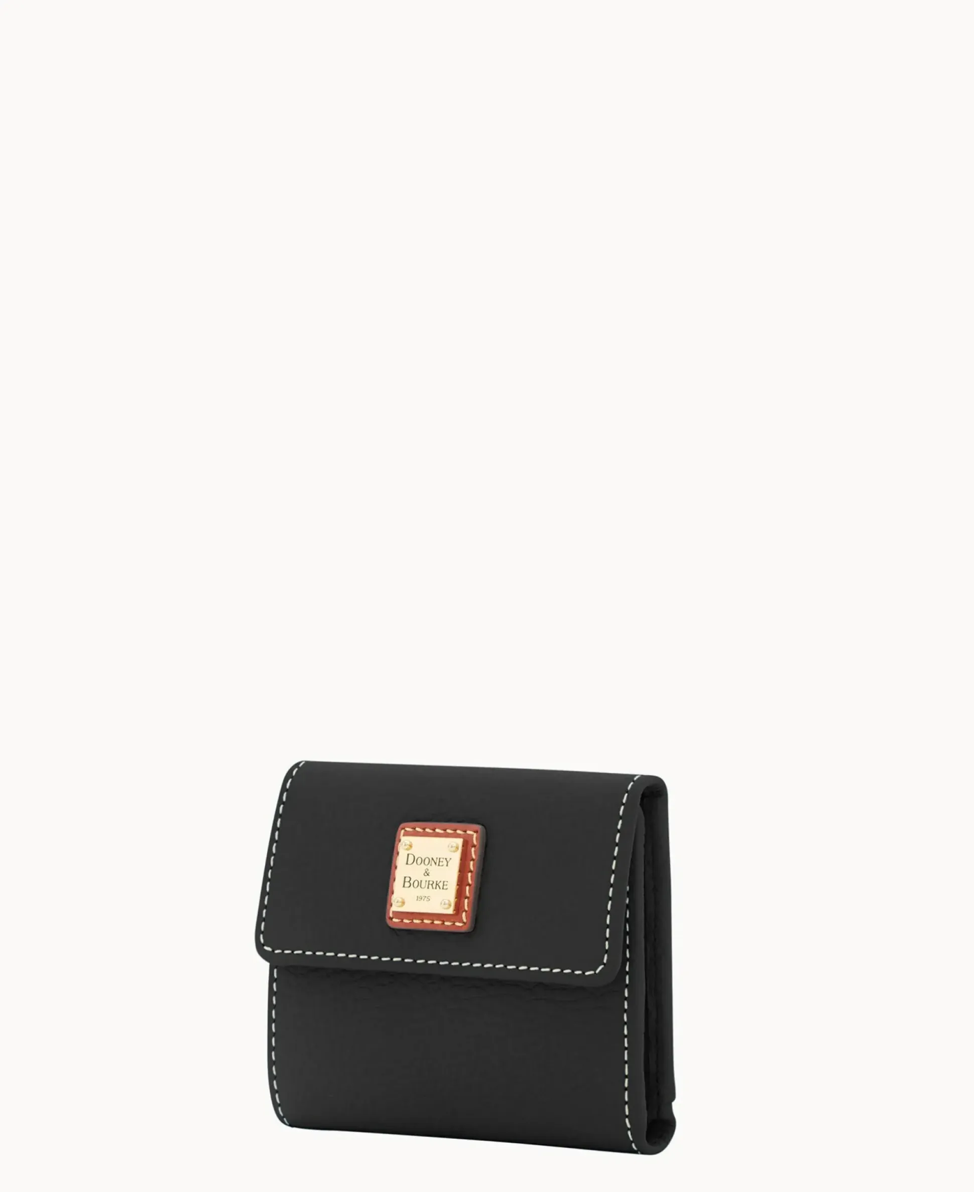 Pebble Grain Small Flap Credit Card Wallet