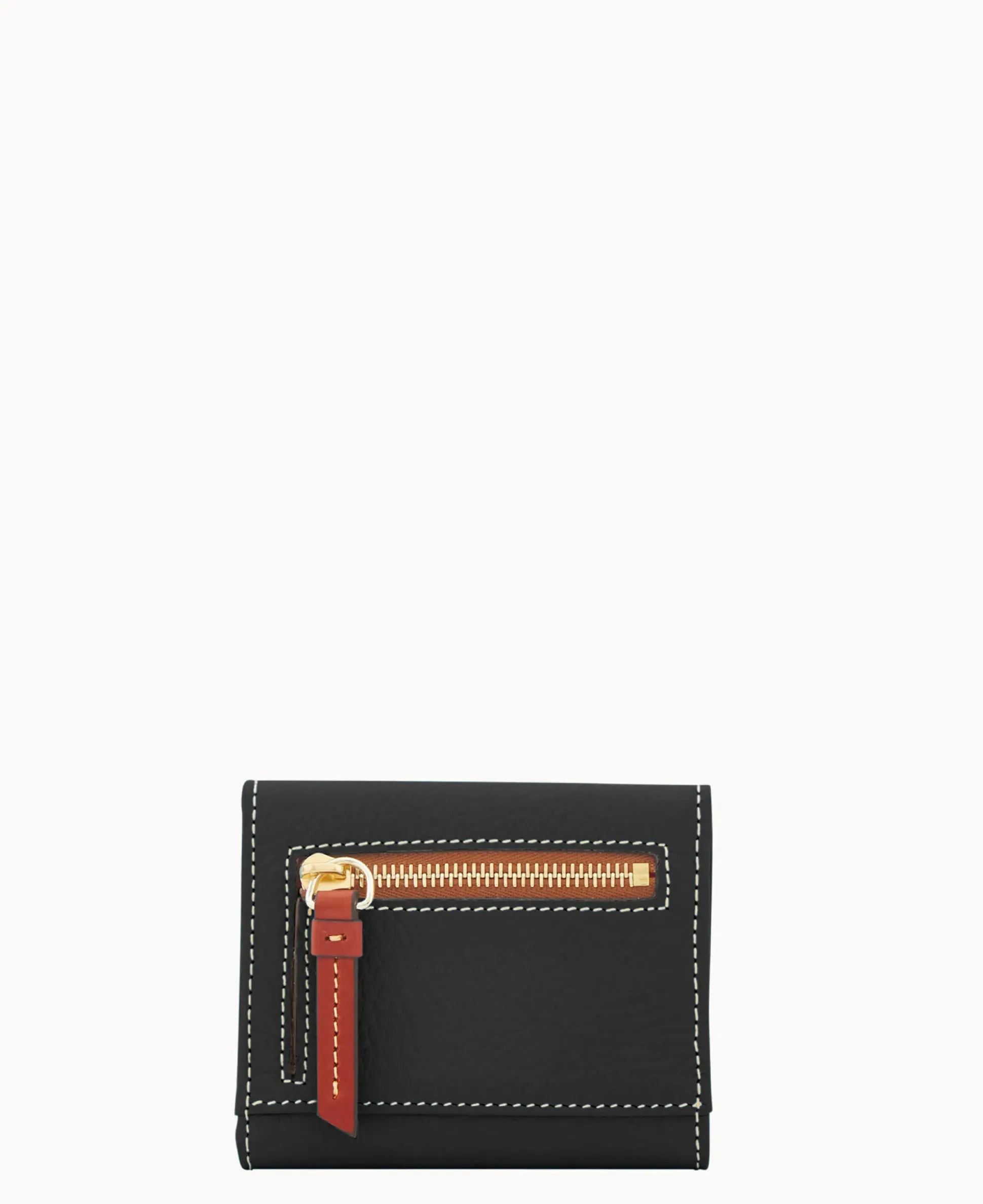 Pebble Grain Small Flap Credit Card Wallet