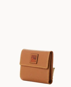 Pebble Grain Small Flap Credit Card Wallet