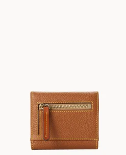 Pebble Grain Small Flap Credit Card Wallet