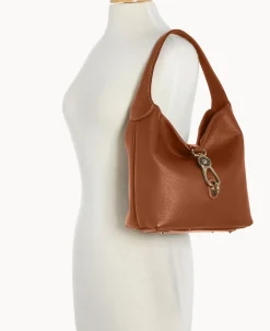 Pebble Grain Small Logo Lock Sac
