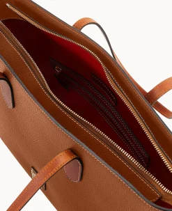 Pebble Grain Tote With Medium Wristlet