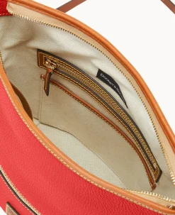 Pebble Grain Zip Sac