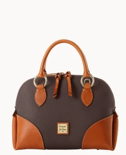 Pebble with Florentine Trim Domed Satchel
