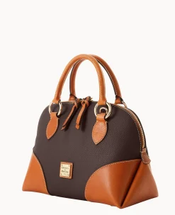 Pebble with Florentine Trim Domed Satchel