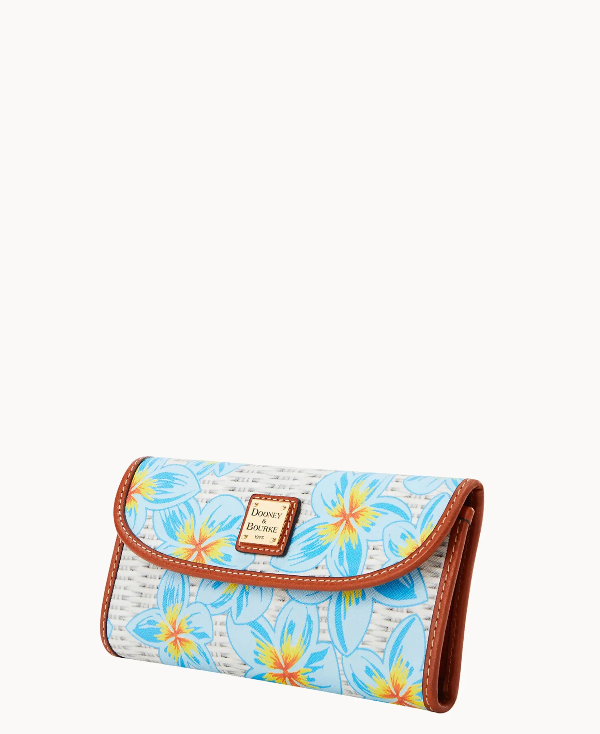 Plumeria Continental Clutch