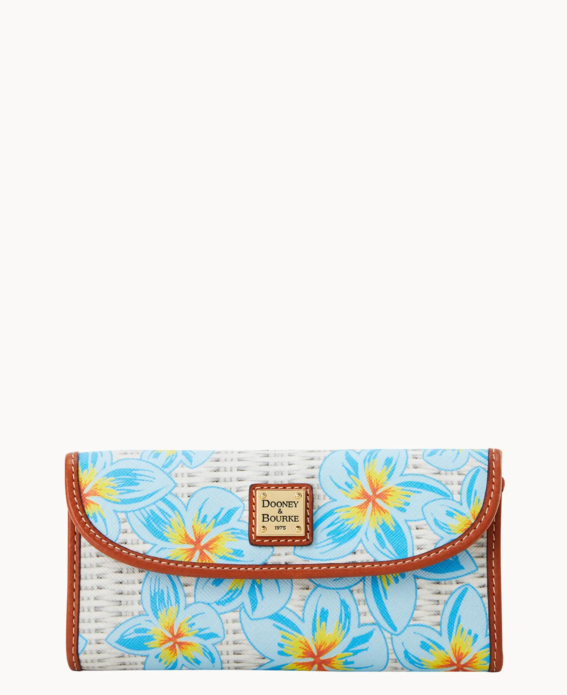 Plumeria Continental Clutch
