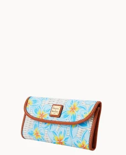 Plumeria Continental Clutch