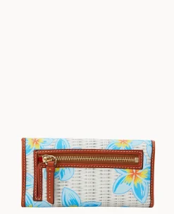 Plumeria Continental Clutch