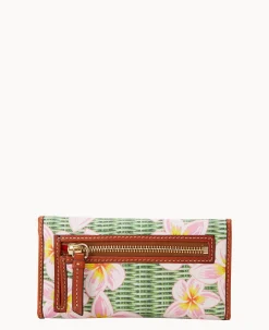 Plumeria Continental Clutch