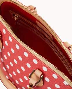 Polka Dot Zip Zip Satchel