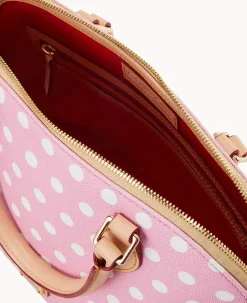 Polka Dot Zip Zip Satchel