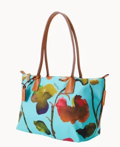 Roberta Pieri Flower Classic Sm Robertina Tote w Long Handle