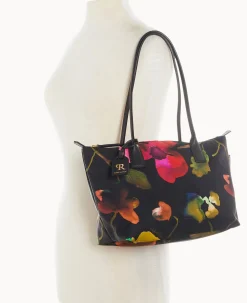 Roberta Pieri Flower Classic Sm Robertina Tote w Long Handle