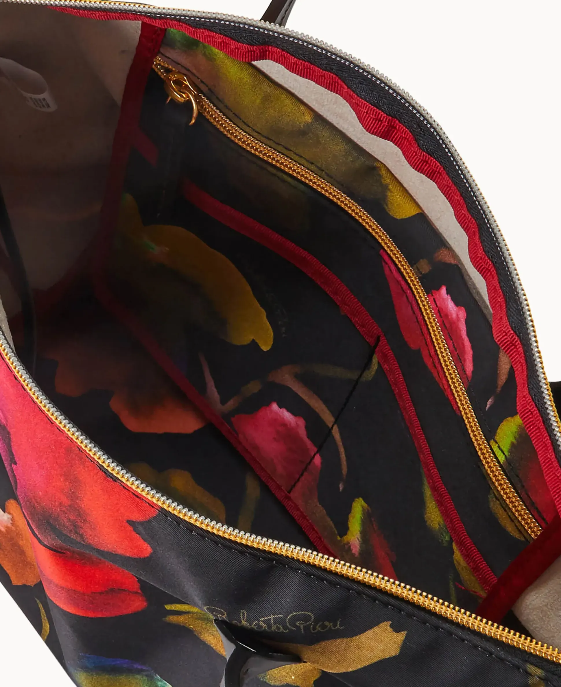 Roberta Pieri Flower Classic Sm Robertina Tote w Long Handle