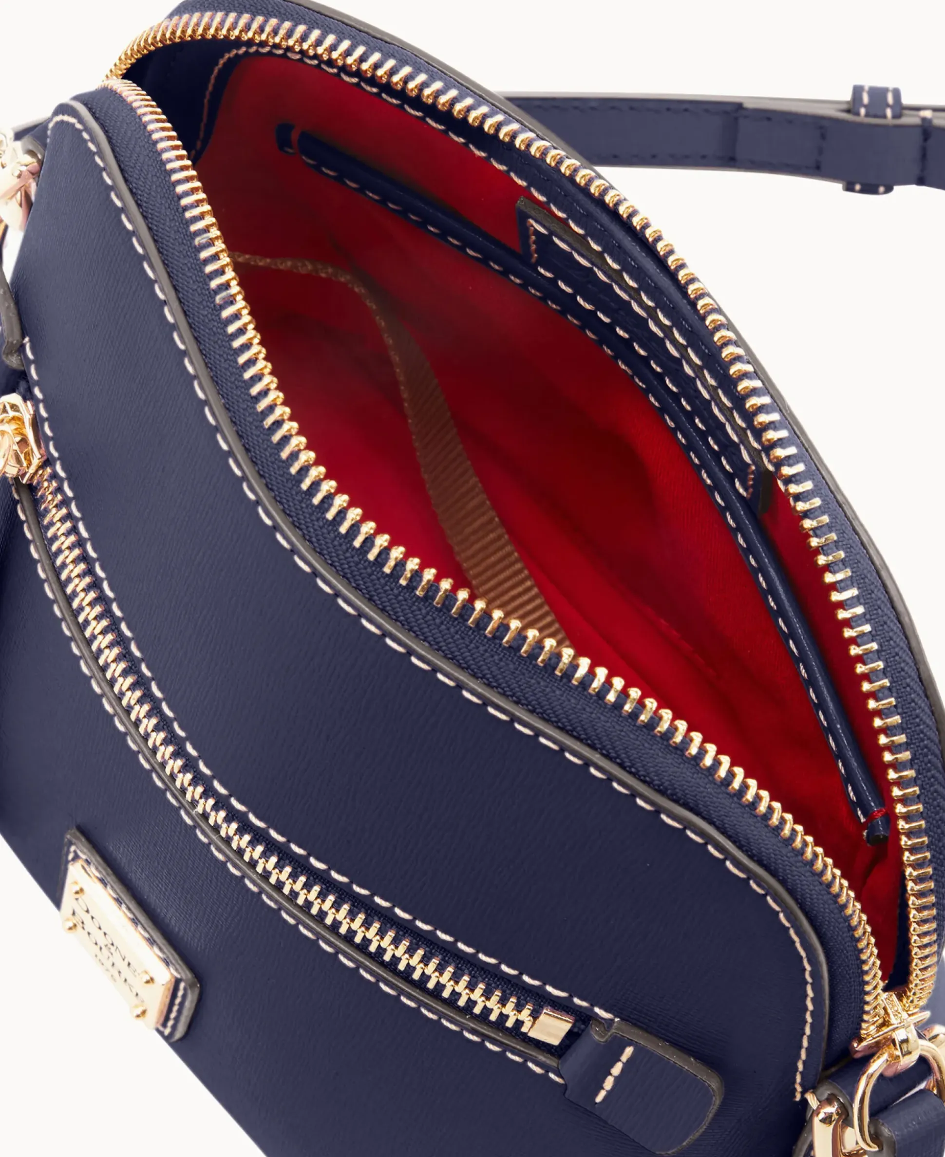 Saffiano Domed Crossbody
