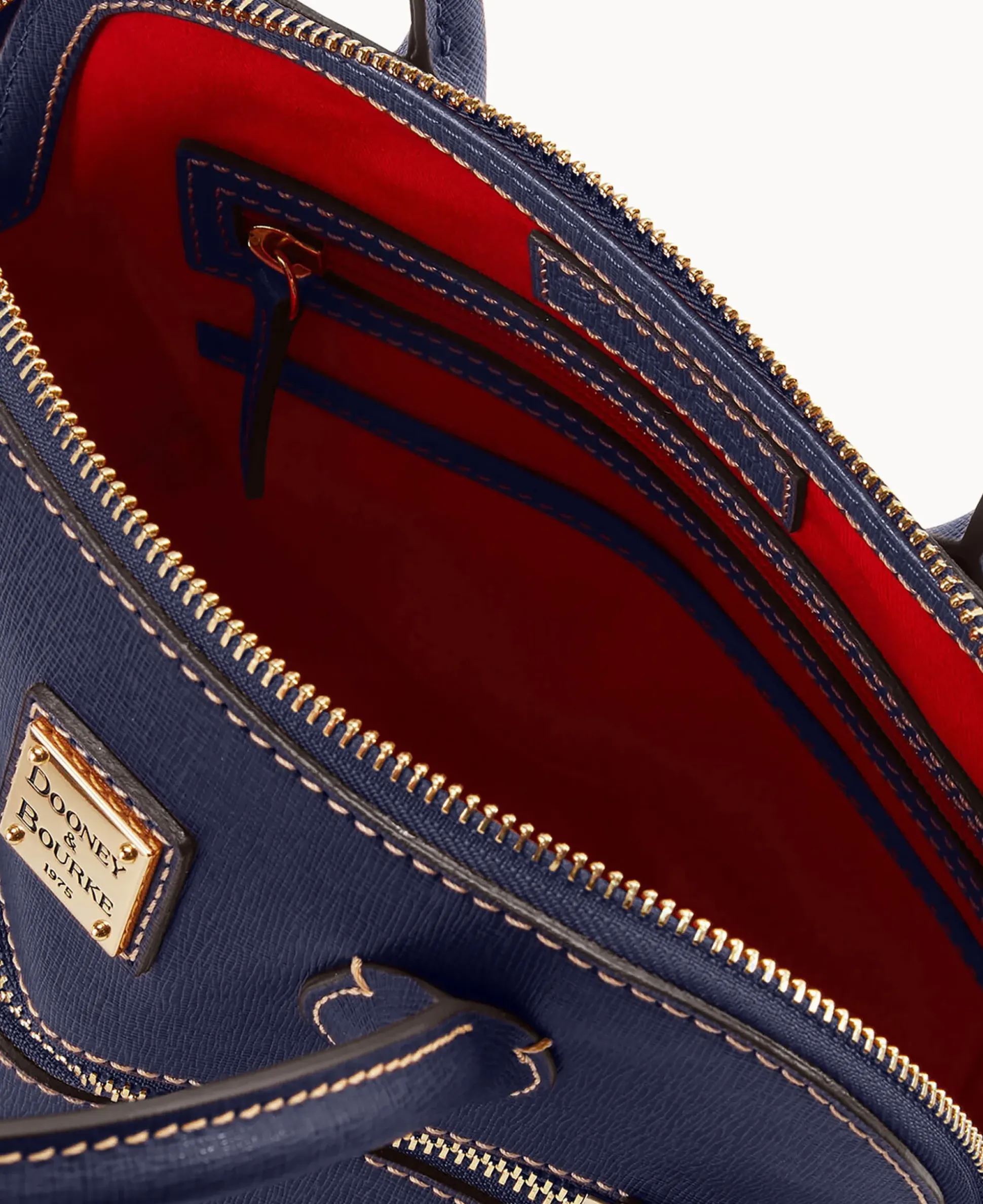 Saffiano Domed Satchel