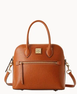 Saffiano Domed Satchel