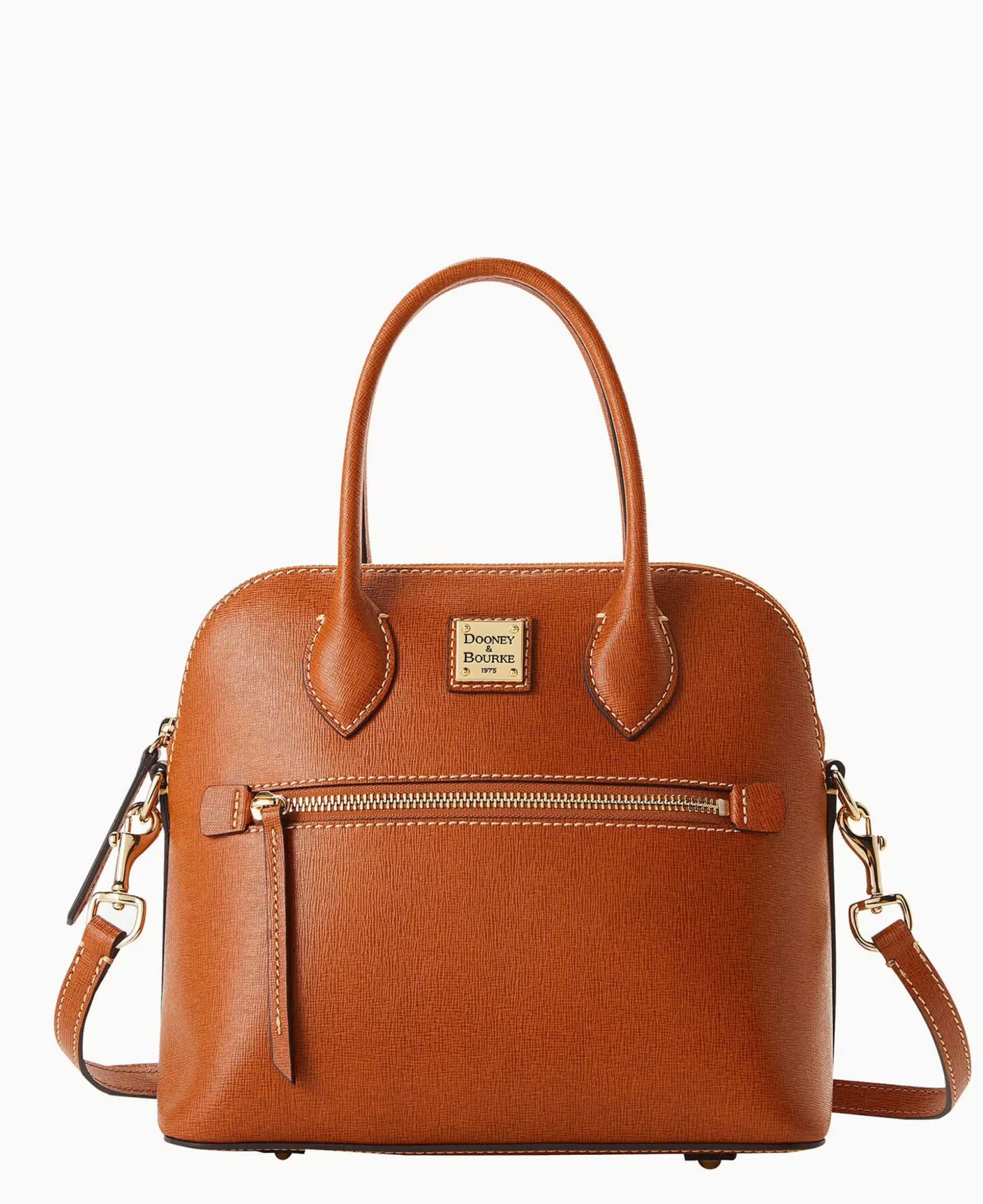 Saffiano Domed Satchel