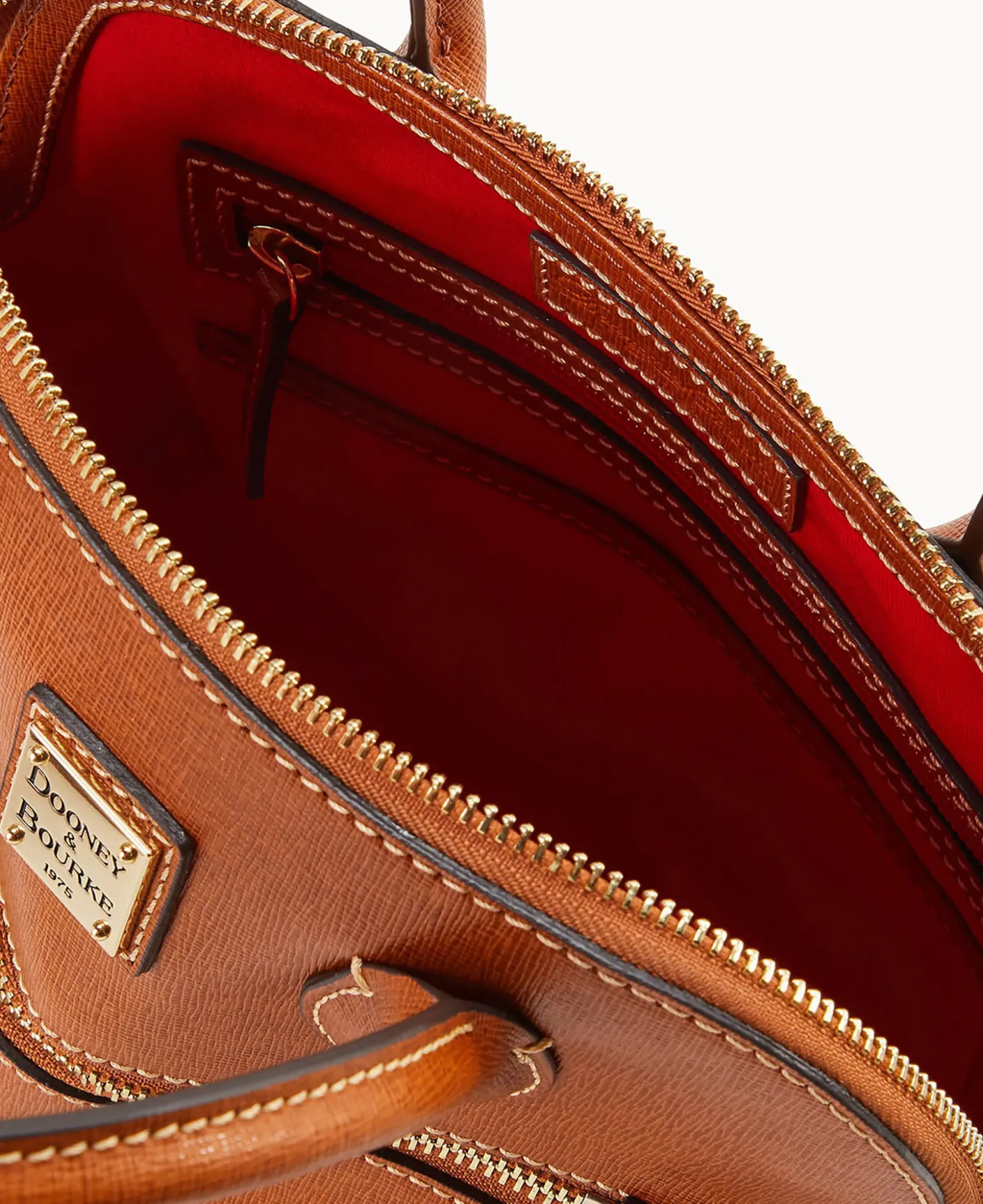 Saffiano Domed Satchel