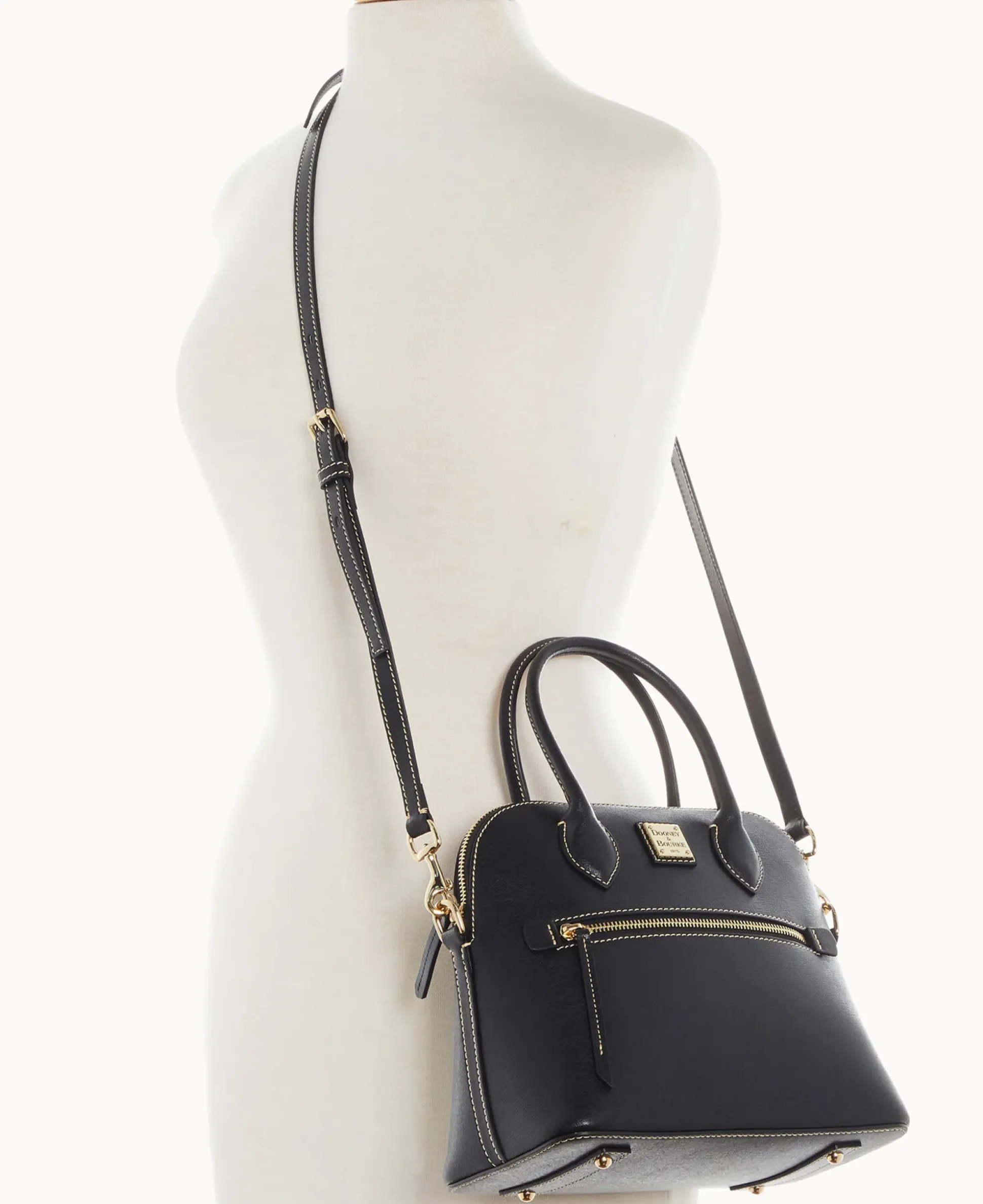 Saffiano Domed Satchel