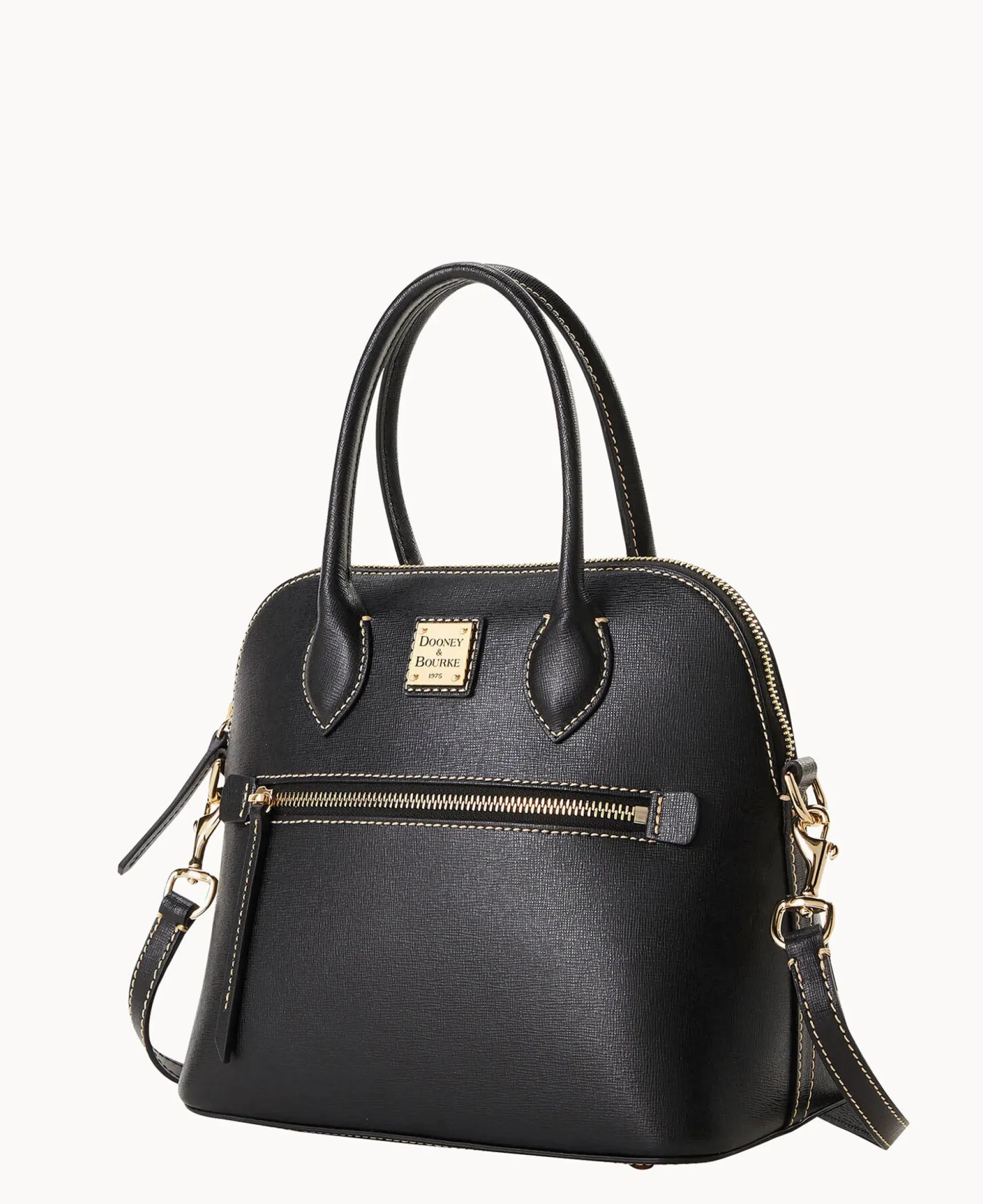 Saffiano Domed Satchel