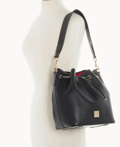Saffiano Drawstring