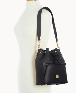 Saffiano Drawstring