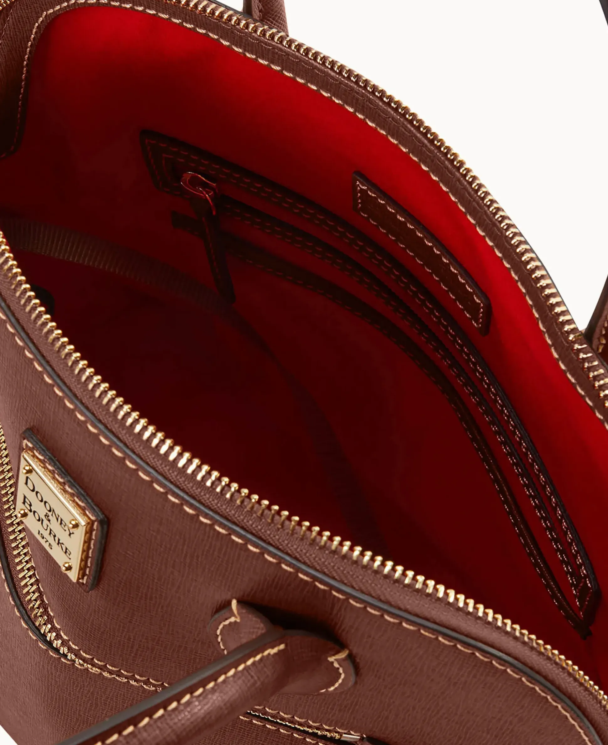 Saffiano Large Domed Satchel