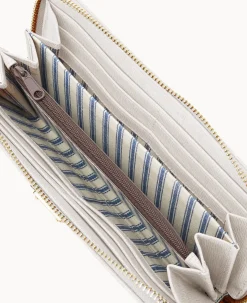 Saffiano Large Zip Around Wristlet
