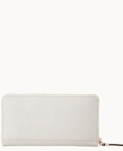 Saffiano Large Zip Around Wristlet