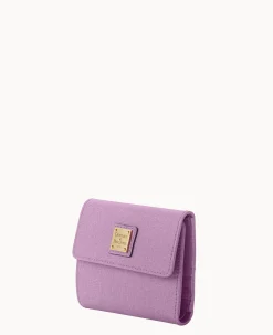 Saffiano Small Flap Credit Card Wallet