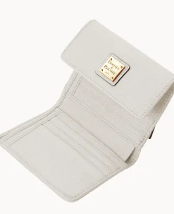 Saffiano Small Flap Credit Card Wallet