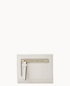 Saffiano Small Flap Credit Card Wallet