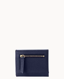 Saffiano Small Flap Credit Card Wallet