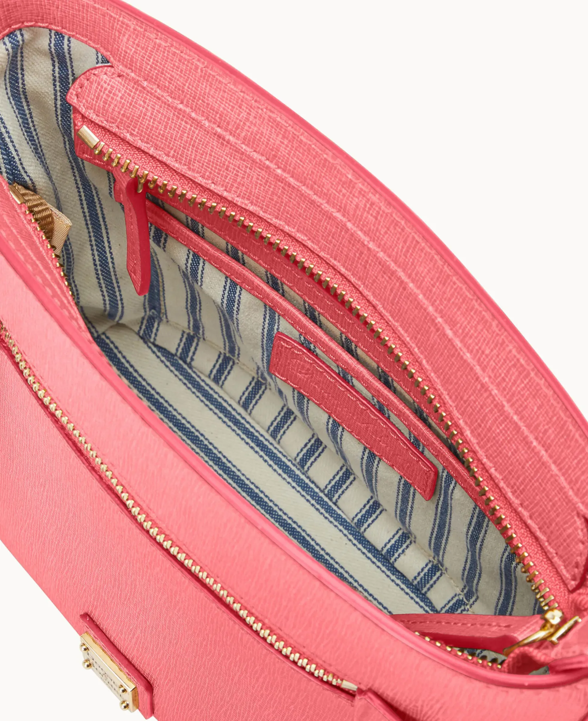 Saffiano Small Zip Crossbody