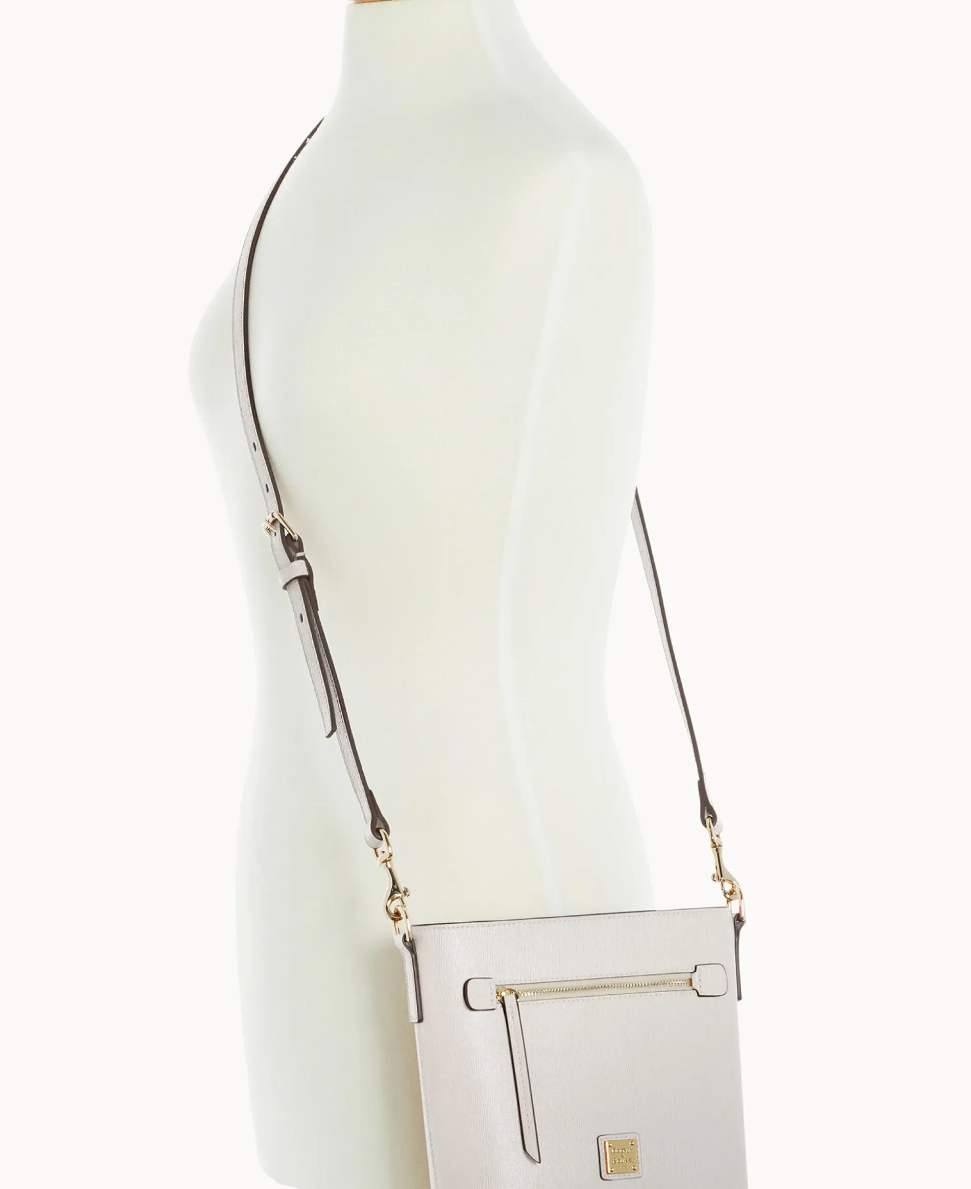 Saffiano Small Zip Crossbody