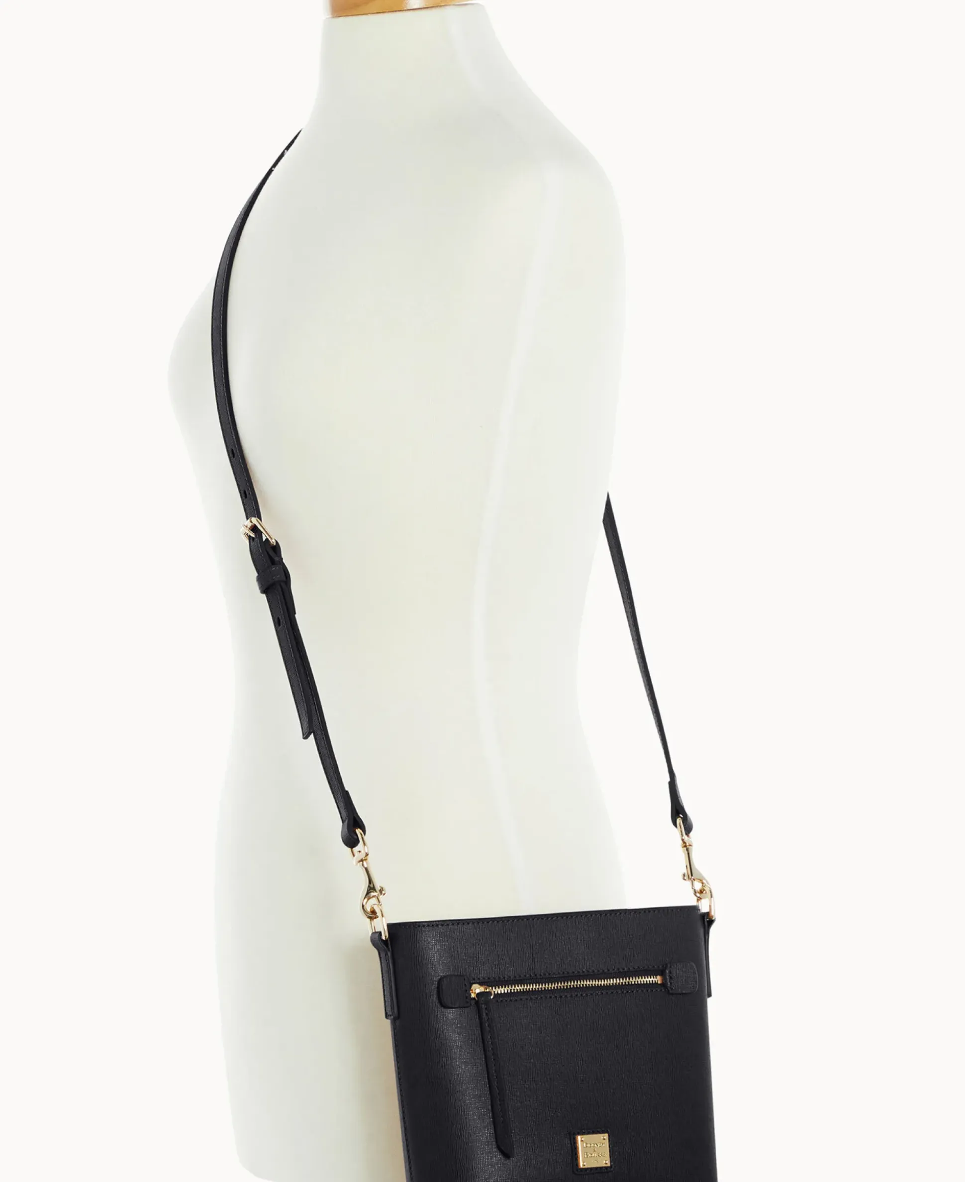 Saffiano Small Zip Crossbody