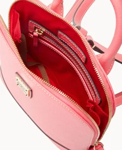 Saffiano Small Zip Pod Backpack