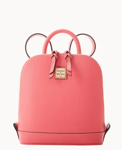 Saffiano Small Zip Pod Backpack