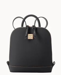 Saffiano Small Zip Pod Backpack