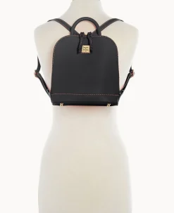 Saffiano Small Zip Pod Backpack