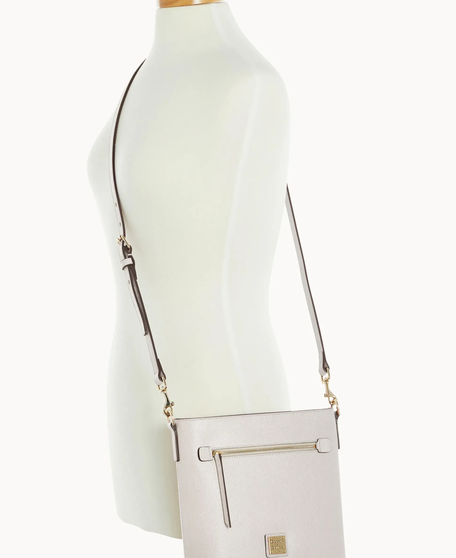 Saffiano Zip Crossbody