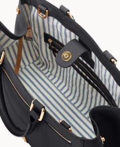 Saffiano Zip Satchel