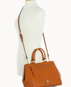 Saffiano Zip Satchel